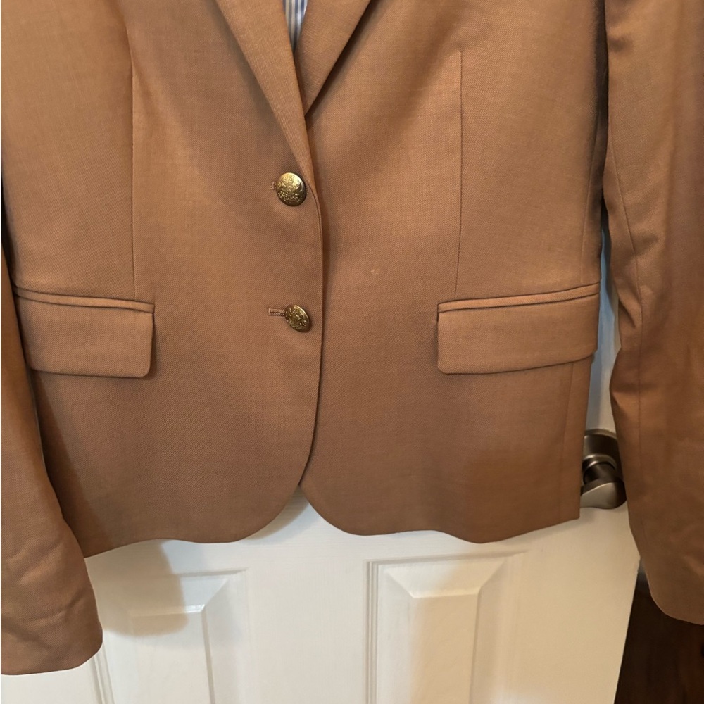 J Crew Classic Tan Blazer LIMITED TIME SALE FINAL PRICE - Picture 3 of 5